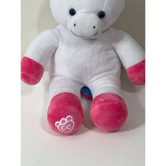 Build-A-Bear Unicorn Plush White with Rainbow Mane & Tail 16” - Picture 4 of 14